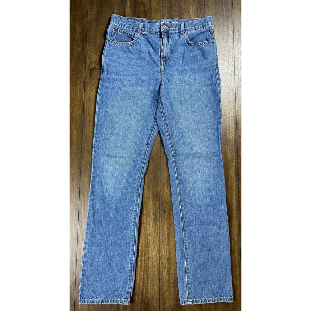 The Childrens Place Boys Straight Leg Jeans Medium Wash Blue Size 18 Cotton